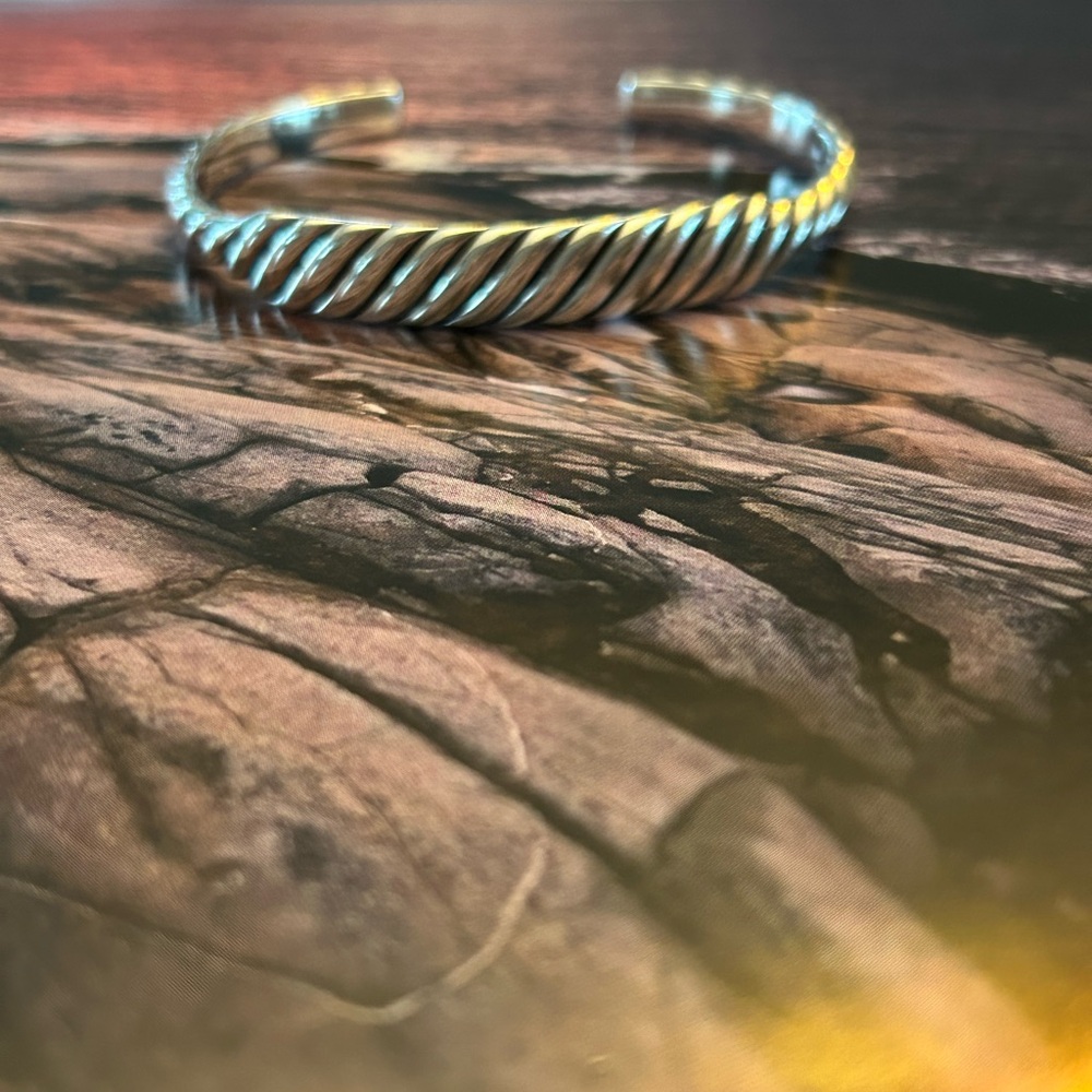 David Yurman Sculpted Cable Cuff bracelet SS